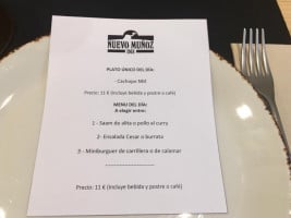Nuevo Munoz menu