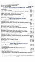 Quinto Cecilio menu