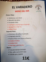 Varadero menu