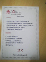 Casa Galaica menu