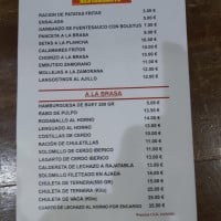 Casa Aurelia En Zamora menu