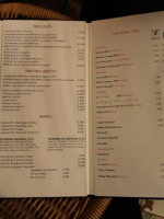 Bodega Vasconia menu