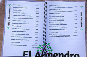 Cafeteria El Almendro menu