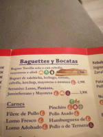 Asador Las Delicias menu