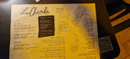 La Charla menu