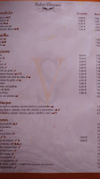 Pedro Vazquez menu