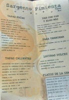 Sargento Pimienta menu