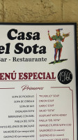 Ocana Restaurant And Bar menu