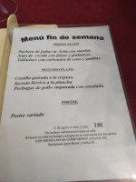 El Asador De Avila menu