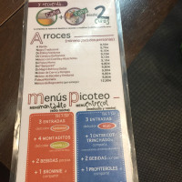 Pizzeria Bruno Caruso El Raco Mutxamel menu