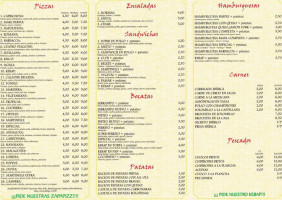 Martinelli menu