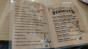 Vermuteria El Atrio menu