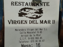 Virgen Del Mar Ii food