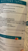Morena Mar Y Vino menu