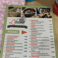 L'italiano Cucina E Pizza menu