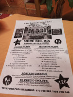 Meson Patio Andaluz menu