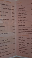 Casa Ricardo menu