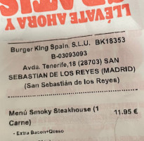 Burger King Av. De Tenerife food