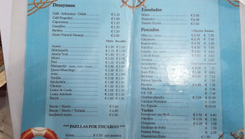 Chambe menu