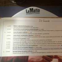 La Mafia Se Sienta A La Mesa menu