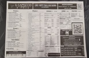 Il Capriccio D´italia menu