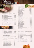 Brisa Andaluza menu