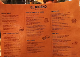 El Kiosko Pinar De Chamartin menu