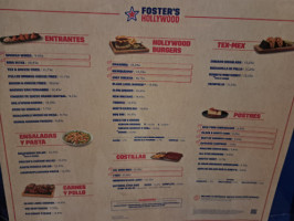 Foster's Hollywood El Tablero menu