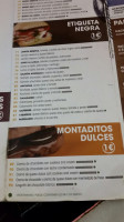 100 Montaditos Aqua menu