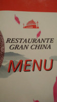 Gran China menu