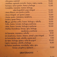 La Almuzara menu