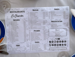 Marisqueria El Charcon menu