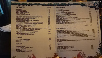 Yemanjá menu