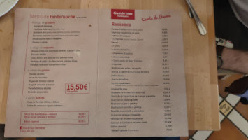 Cerveceria Gambrinus Santander menu