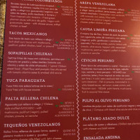 Andino Gastrobar menu