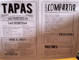 San Francisco 26 Almeria menu