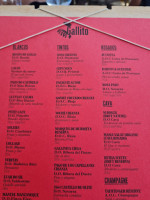 Gallito menu