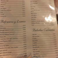 Cafe Puertomar menu