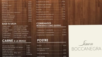Simon Boccanegra menu