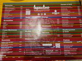 Lapaulina Taqueria menu