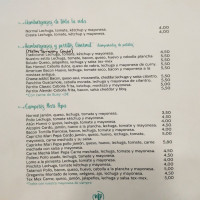 Burguer Cafe Maripepa menu