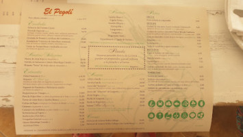 El Pegoli Denia menu
