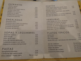 El Chuletero Mota Del Cuervo menu