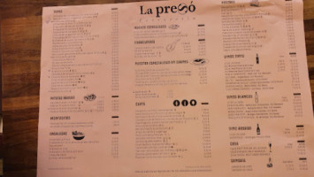 La Preso menu