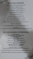 Los Cortijillos menu