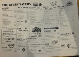 Rugby Tavern menu
