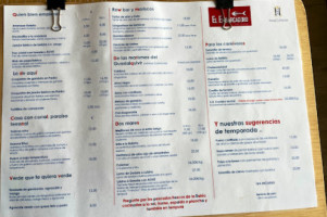El Embarcadero (h. Duque De Najera) menu