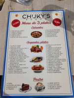 Chouky's menu