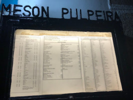 Meson Pulpeira menu