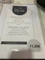 Cafeteria Galicia menu